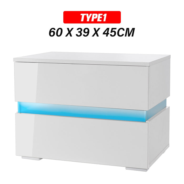 LED Light Bedside Cabinet