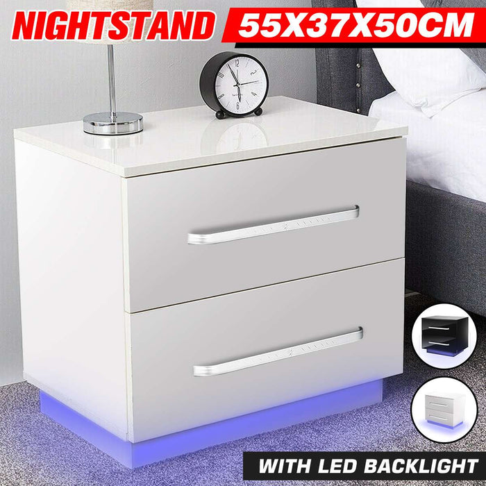 LED Light Bedside Cabinet