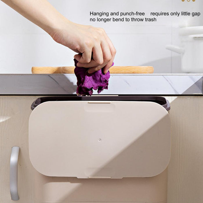 Hanging Kitchen Trash Can With Lid
