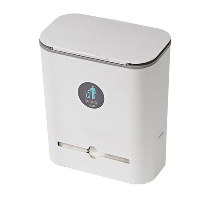 Hanging Kitchen Trash Can With Lid
