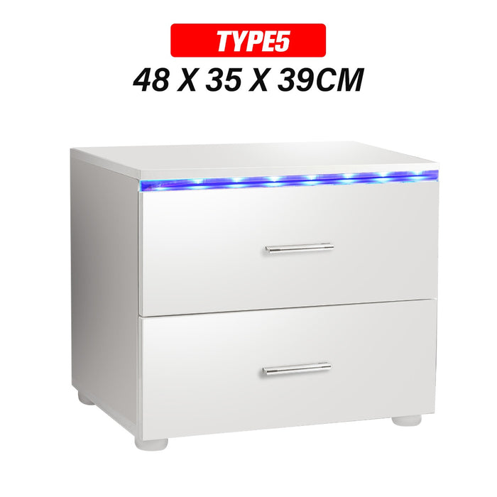 LED Light Bedside Cabinet