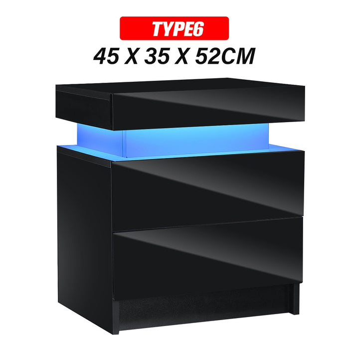 LED Light Bedside Cabinet