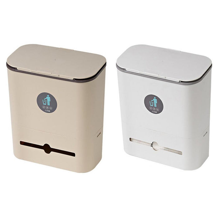 Hanging Kitchen Trash Can With Lid