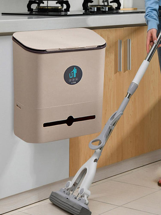 Hanging Kitchen Trash Can With Lid